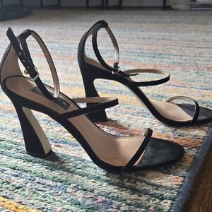 Elegant Black Strappy Heels